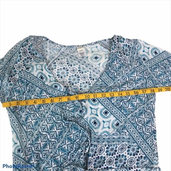 L*Space Aubry Romper Patchwork Boho Blue Size XS - Picture 9 of 11